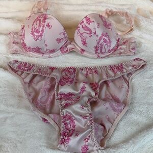 Vintage Victoria's Secret SEXY LITTLE THINGS MERMAID Bra and Panty Set